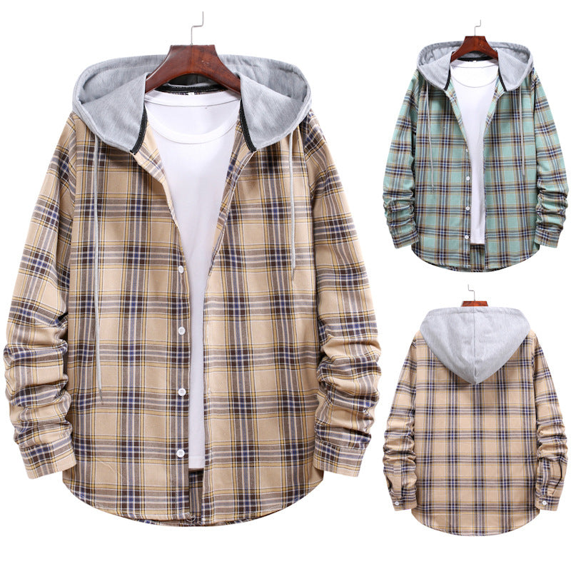Herren Flanelljacke Kapuzenjacke Warme Winterkleidung - IdealeKleiden