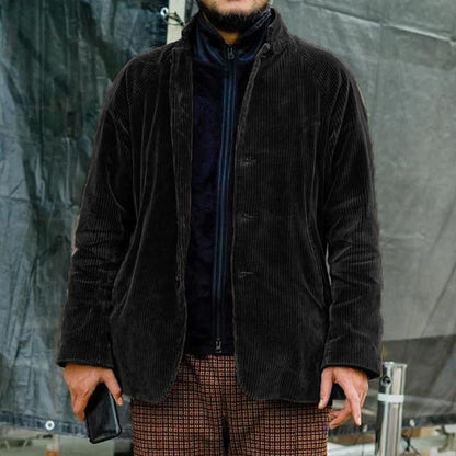 Comfortable Corduroy Jacket With Collar