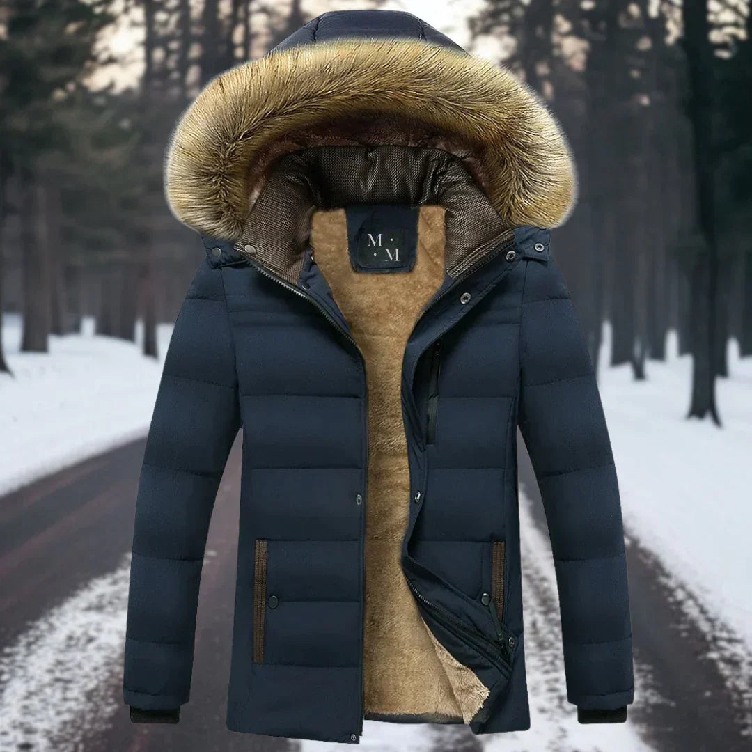 Elegant Women's Coat Warm Genuine
