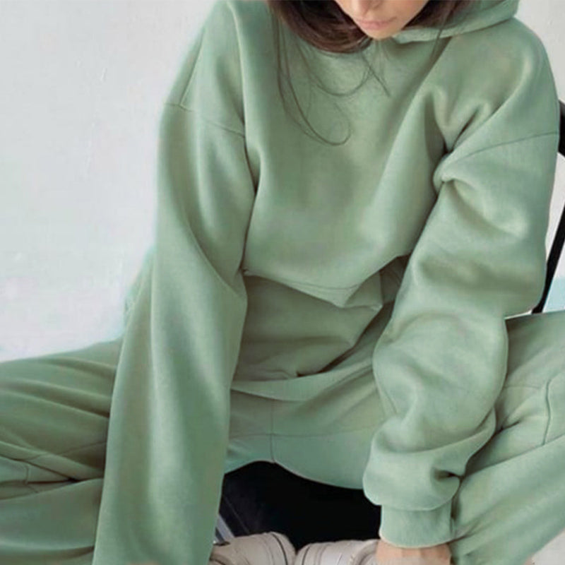Cozy High-Waisted Oversized Tracksuit