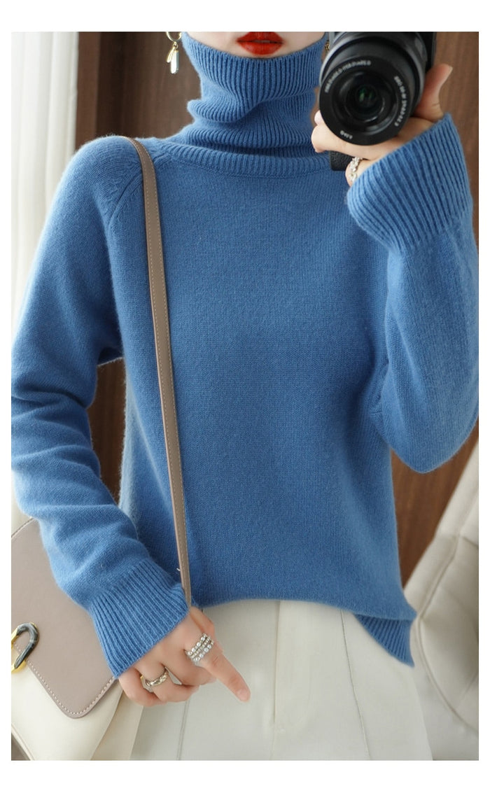 Comfortable Turtleneck Sweater Loose Fit