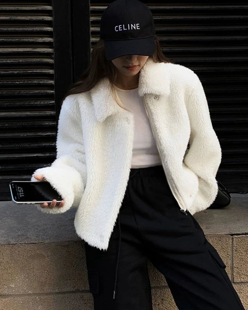 Soft Faux Fur Coat Women Winter