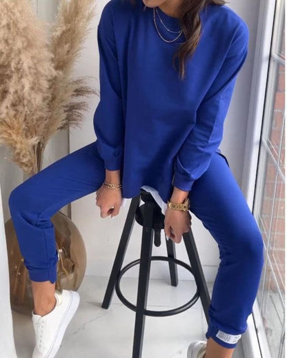 Fashionable Two-Piece Set Sweater Pants