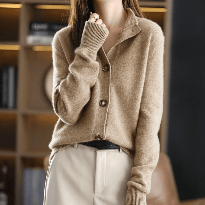 Soft Cashmere Cardigan Sweater Women
