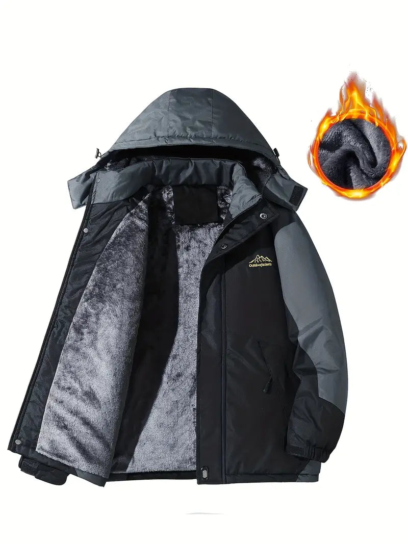 Men's Warm Waterproof Insulated Winter Jacket