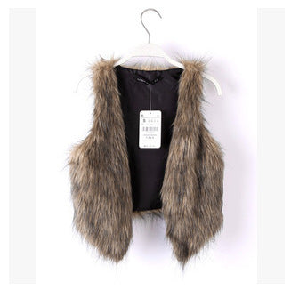 Women's Fashion Vest Faux Fur Trendy Cut