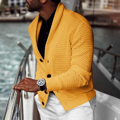 Men's Cardigan Elegant Design Shawl Collar
