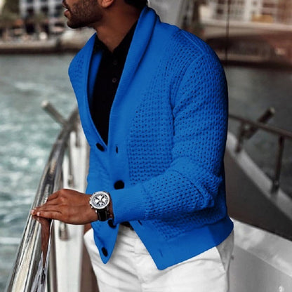 Men's Cardigan Elegant Design Shawl Collar