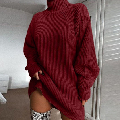 Women's Scarf Dress Long-Sleeve Sweater