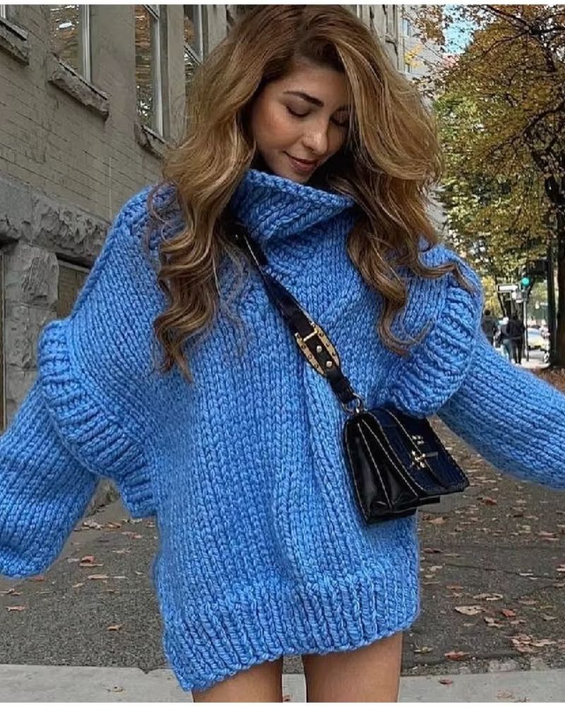 Oversized Knitted Sweater Cozy