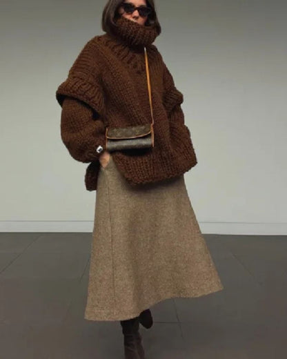 Oversized Knitted Sweater Cozy
