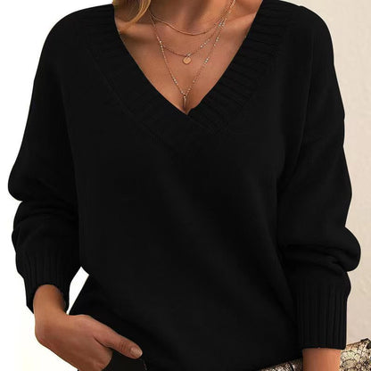 Fashionable V-Neck Sweater Women