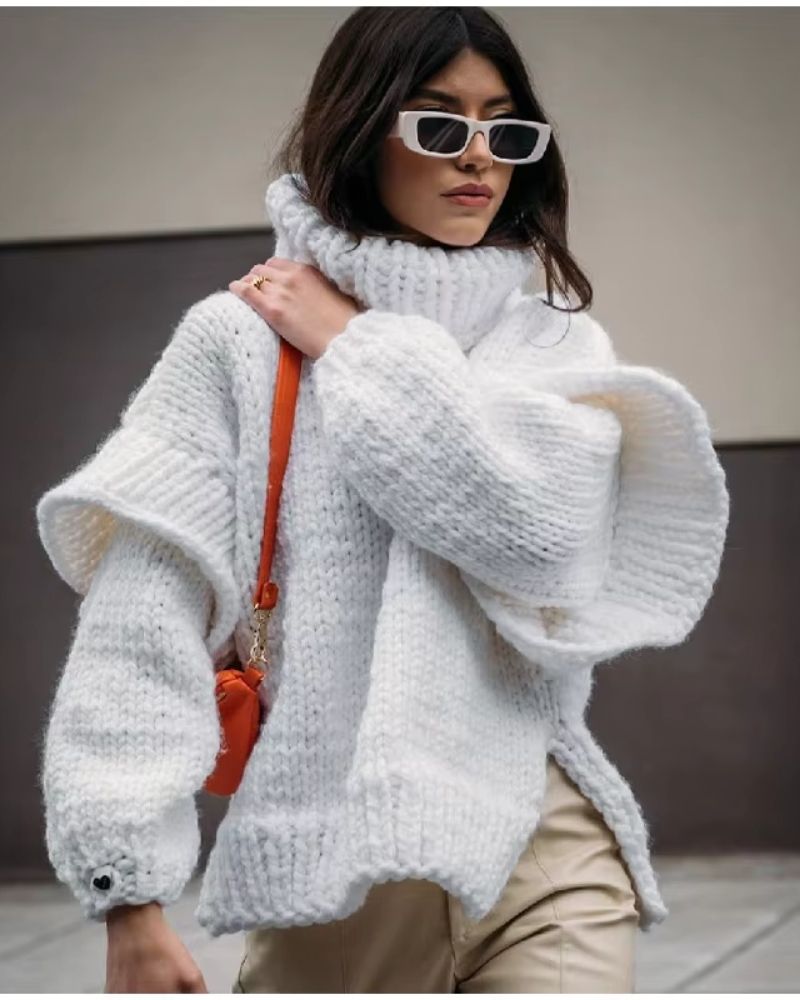 Oversized Knitted Sweater Cozy