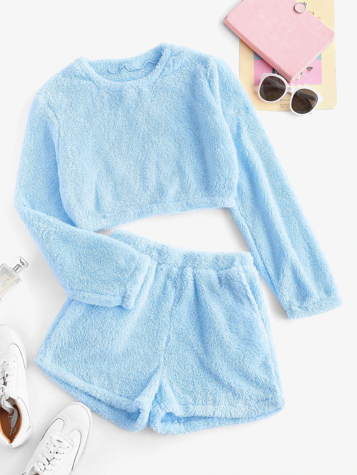 Women's Soft Plush Pajama Set Comfortable