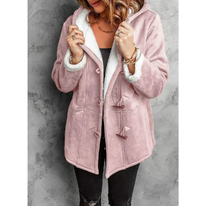 Women's Winter Coat - Fleece Coat with Hood