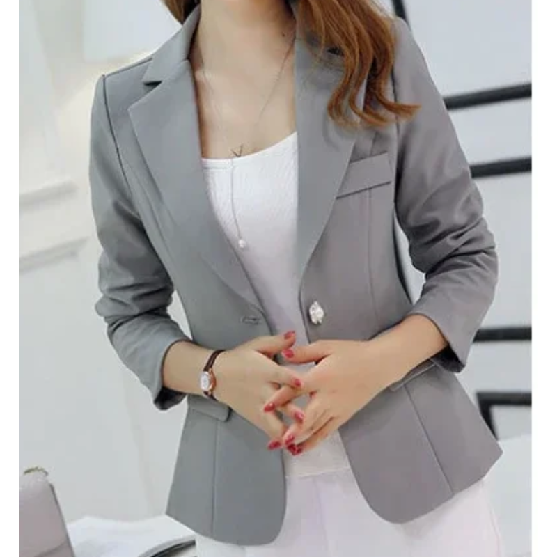 Elegant Women's One-Button Blazer