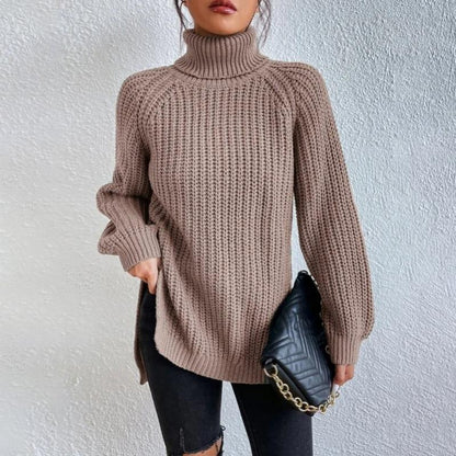 Stylische Rollkragenpullover Damen Elegant