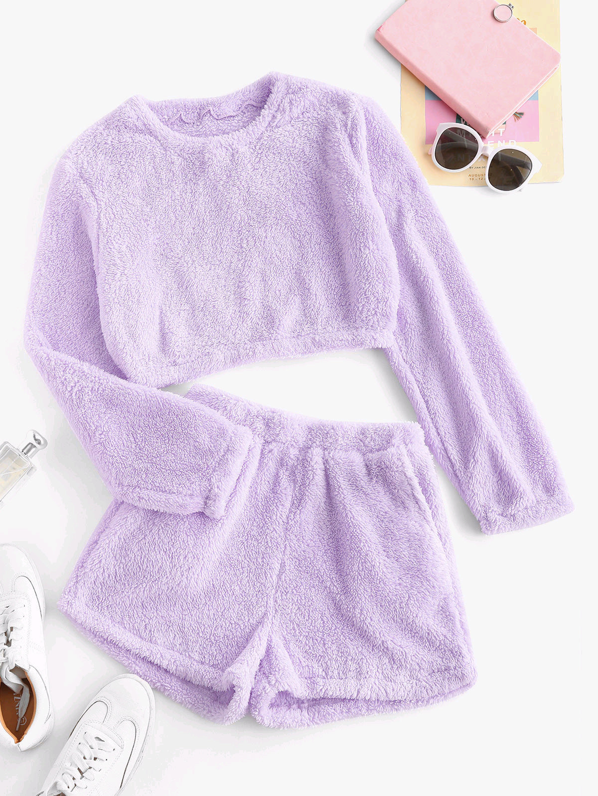 Women's Soft Plush Pajama Set Comfortable