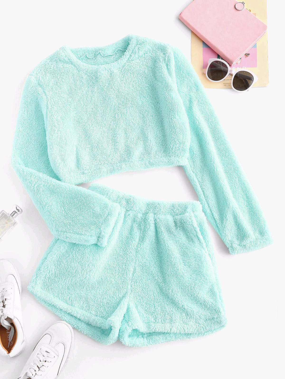 Women's Soft Plush Pajama Set Comfortable
