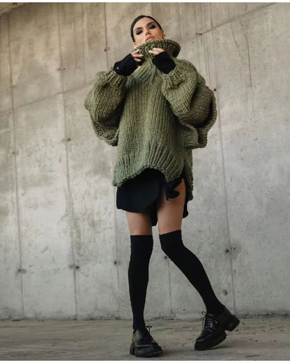 Oversized Knitted Sweater Cozy