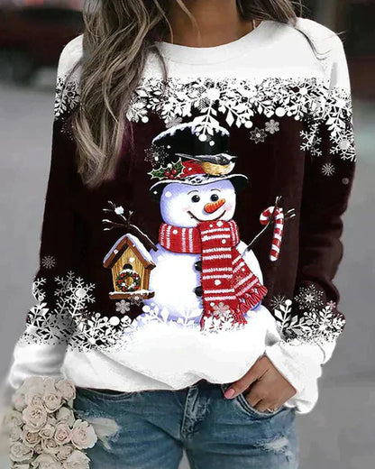 Winter Dress Snowman Pattern