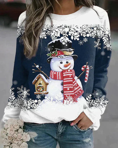 Winter Dress Snowman Pattern