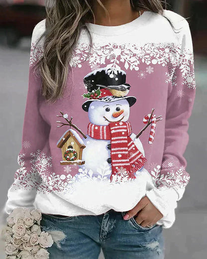 Winter Dress Snowman Pattern