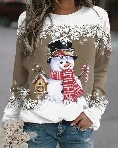 Winter Dress Snowman Pattern