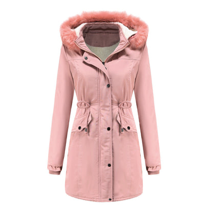 Damen Outdoor Jacke Warm Funktionsjacke Kapuze - IdealeKleiden