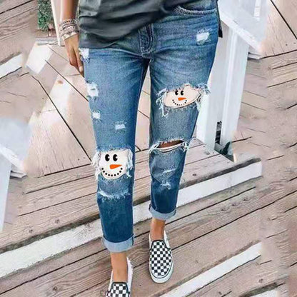 Women's Trendy Studded Boyfriend Jeans