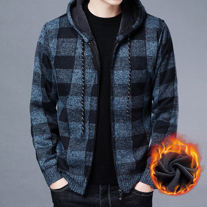 Men's Sweatshirt Jacket Warm Wool Blend Comfortable