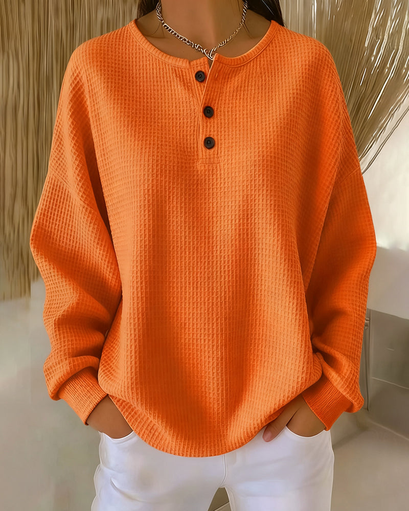 Comfortable Casual Long-sleeved Grey Sweatshirt