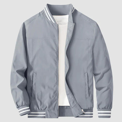 Leichte Jacke Reißverschluss Zwei-Farben-Style