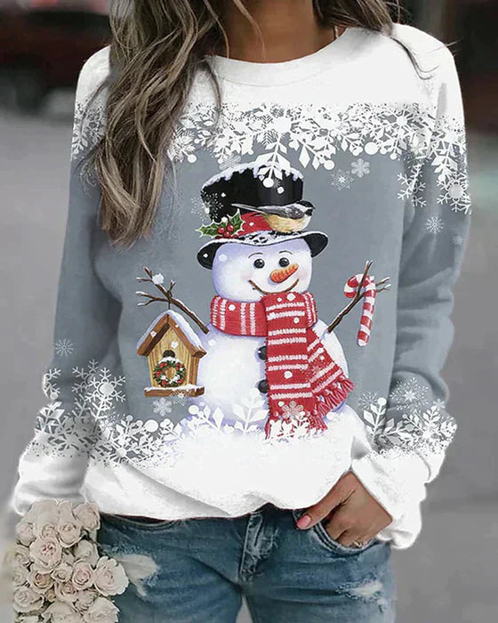 Winter Dress Snowman Pattern