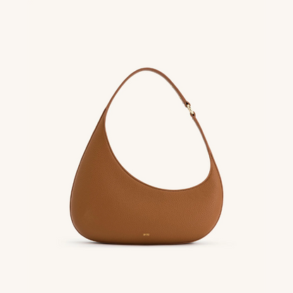 Elegant Leather Bag With Shoulder Strap