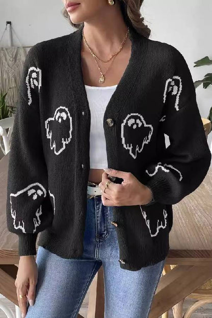 Cartoon Jacquard Jacket Comfortable Casual