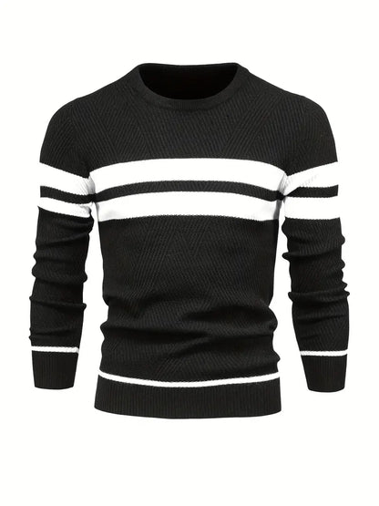 Men's Striped Pattern Modern Jumper