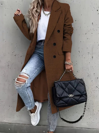 Elegant Trench Coat Women's Classic Winter