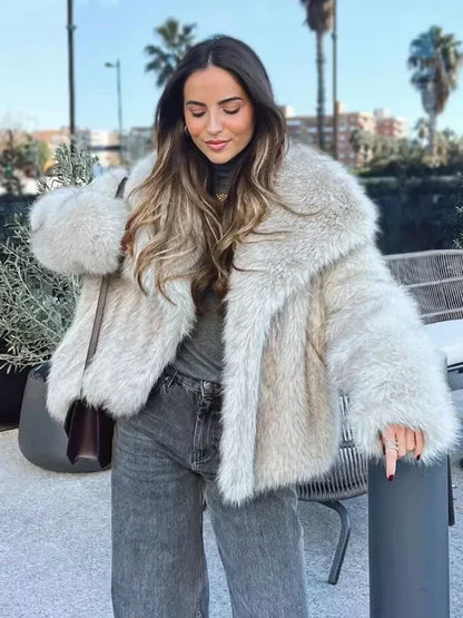 Stylish Faux Fur Jacket for Women