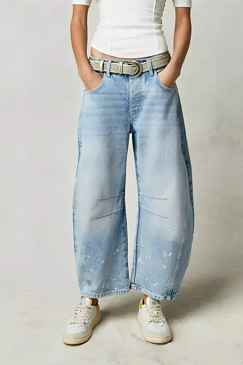 Women's Casual Jeans Comfortable Loose Fit