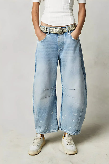 Women's Casual Jeans Comfortable Loose Fit