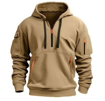 Men's Hooded Sweatshirt Sporty Zipper