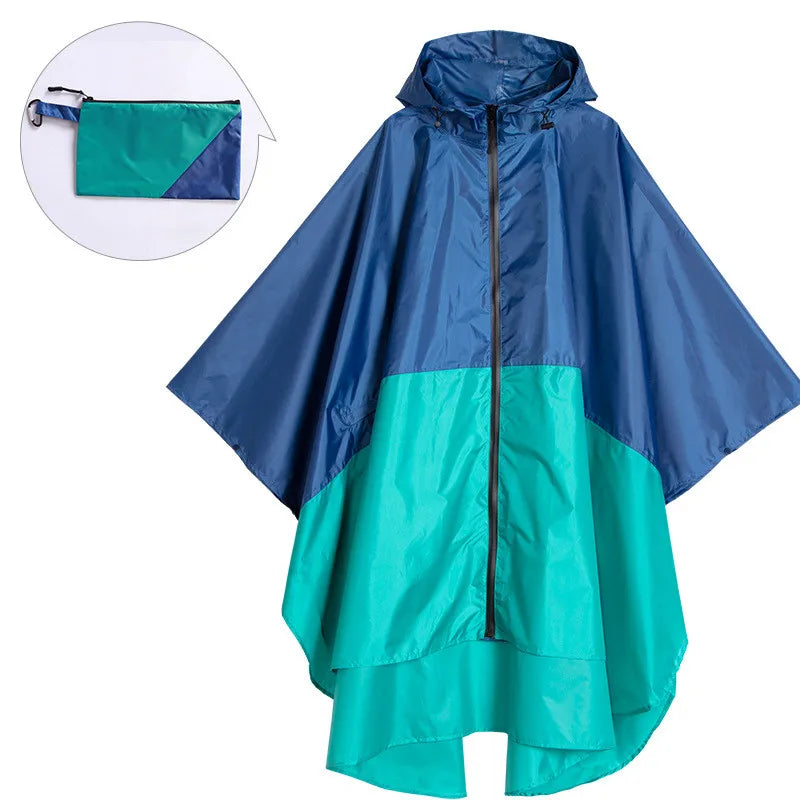 Practical Rain Poncho Unisex Waterproof With Hood