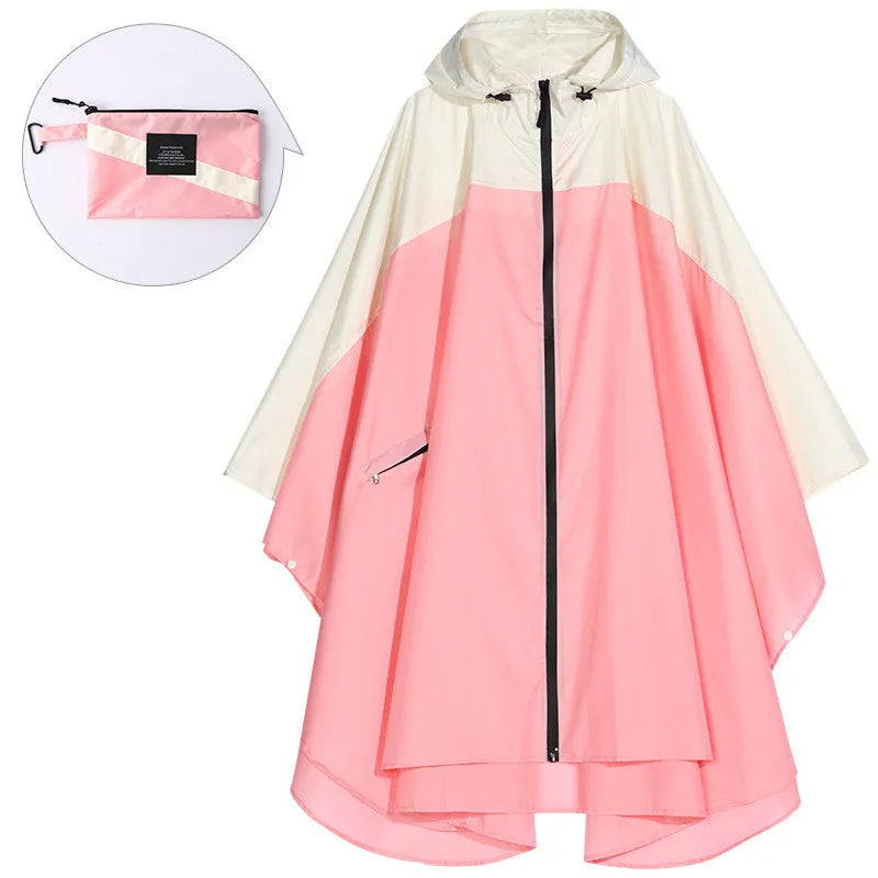 Practical Rain Poncho Unisex Waterproof With Hood