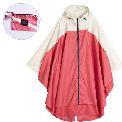 Practical Rain Poncho Unisex Waterproof With Hood