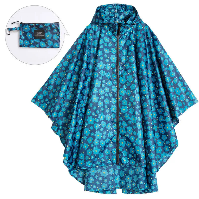 Practical Rain Poncho Unisex Waterproof With Hood