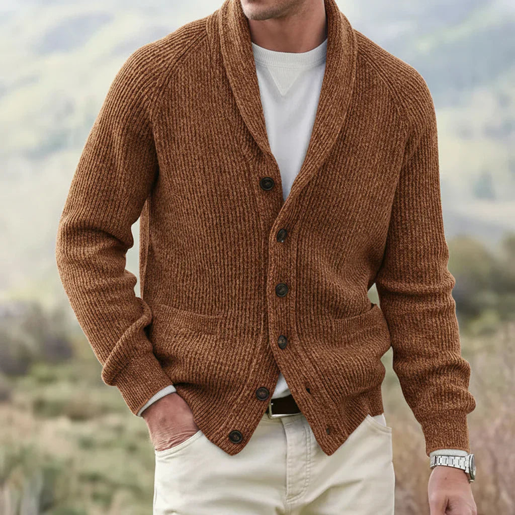 Men's Cardigan Spring Modern Shawl Collar