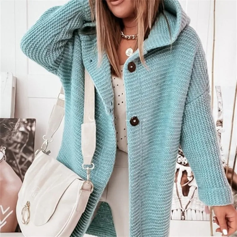 Women's Cashmere Cardigan Hoodie Luxury