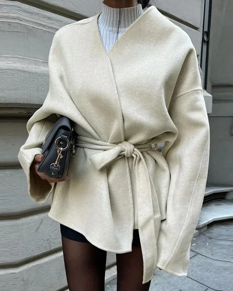 Stylish tweed jacket casual look