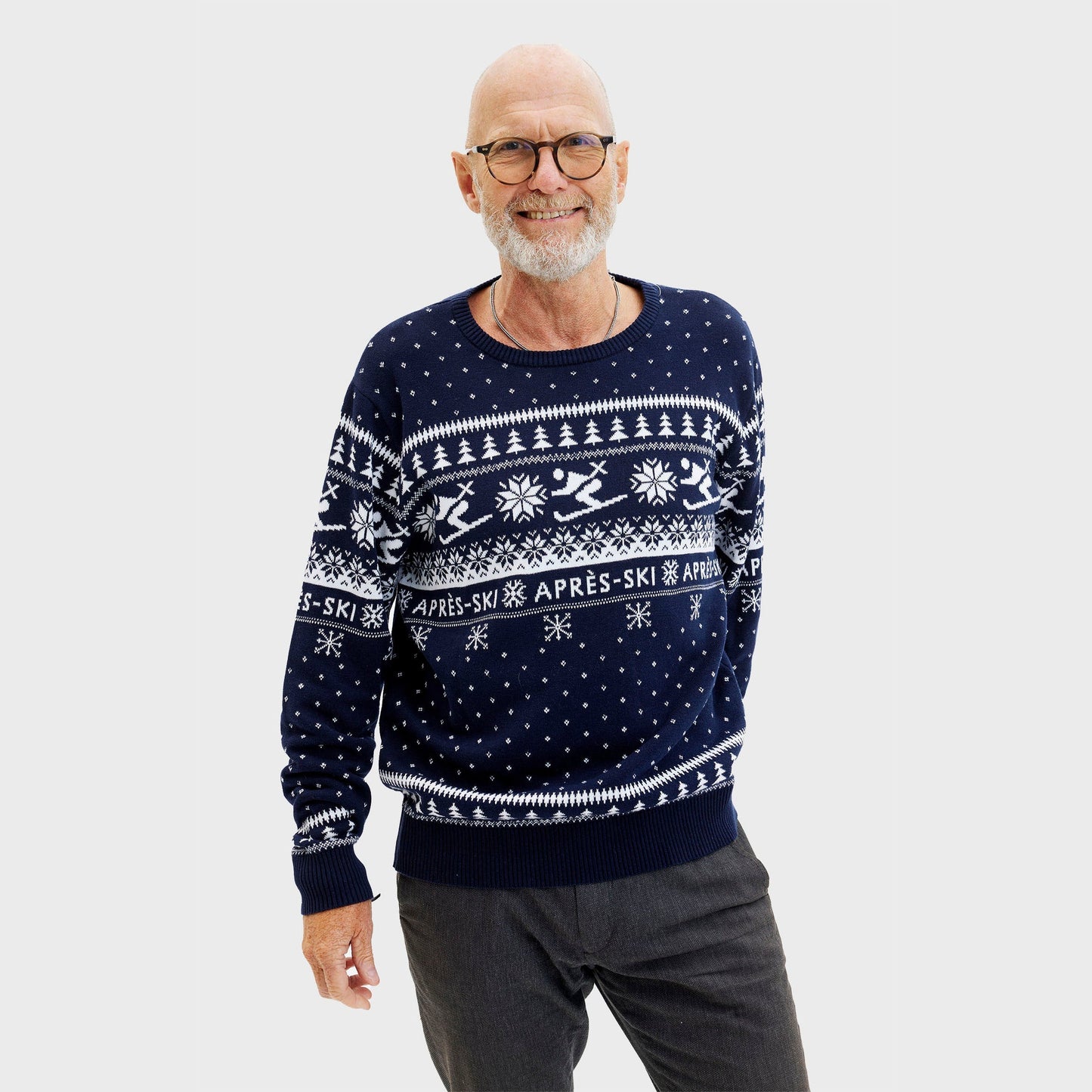 Stylischer Weihnachtspullover Herren Après-Ski - IdealeKleiden